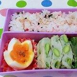 お弁当に♪お花型のゆでたまご